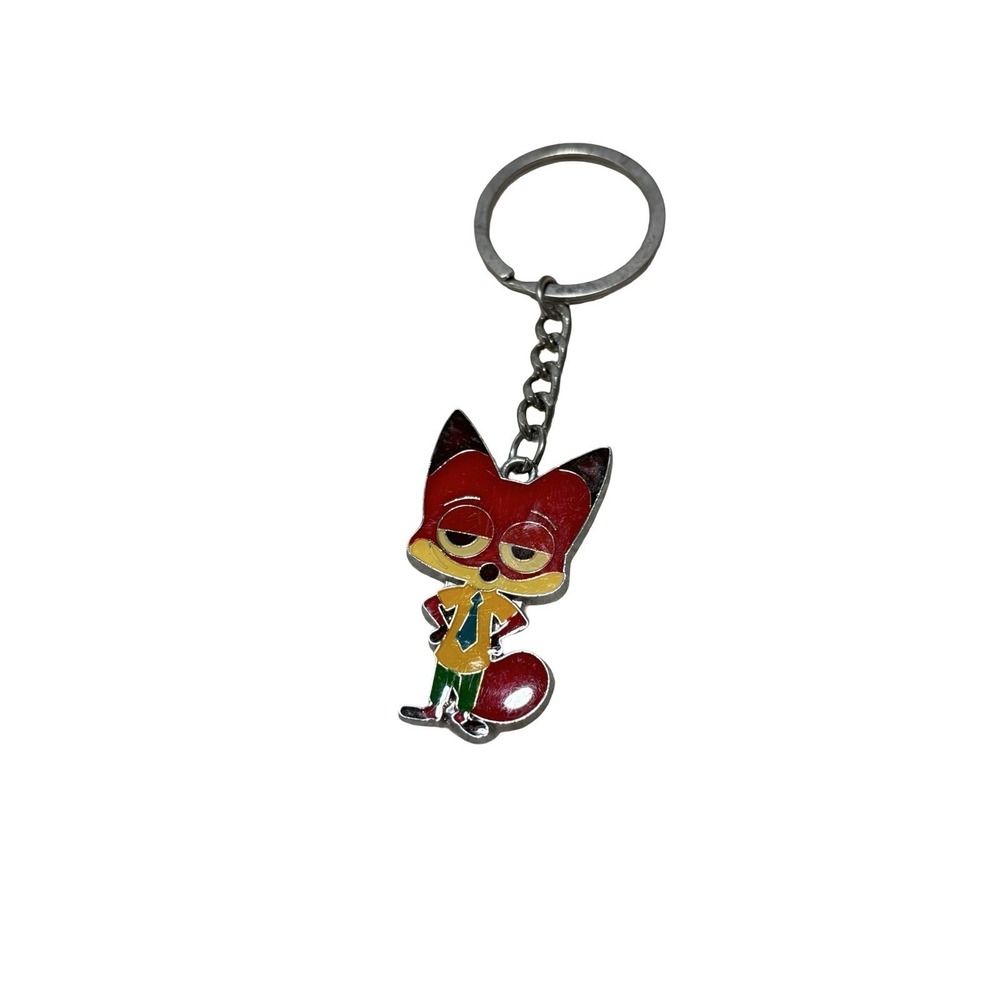 Disney Store Nick Wilde Hard Key Chain Zootopia 2 Movie